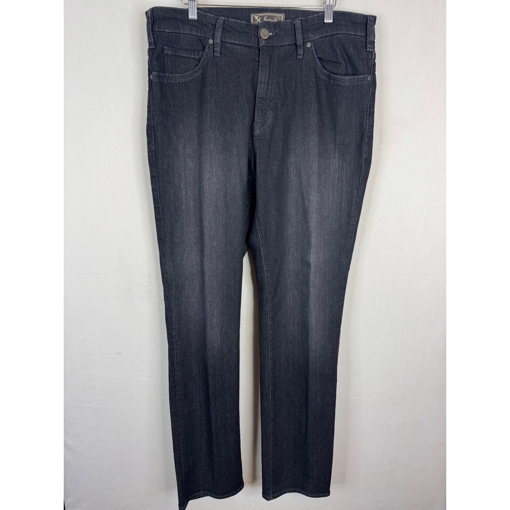 34 Heritage Charisma Comfort-Rise Stretch Classic Fit Black Jeans 38x36 ASU03220